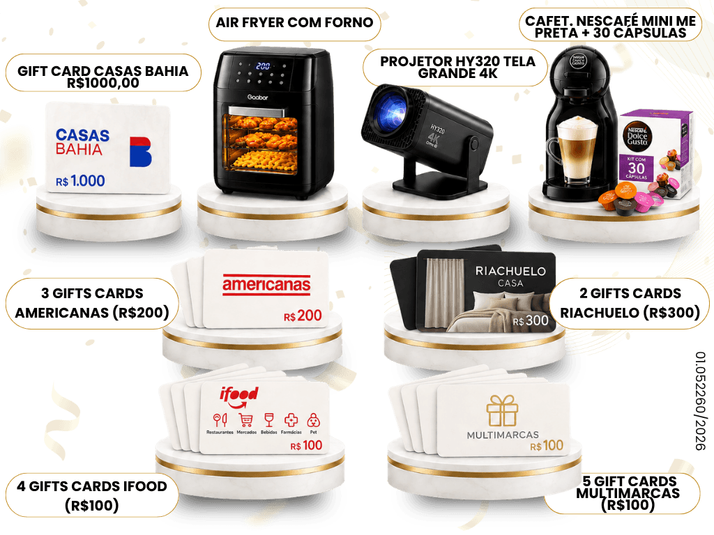 Banner do sorteio